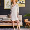 Roll Tab Linen Shirtdress