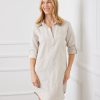 Roll Tab Linen Shirtdress - Image 2