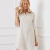 Roll Tab Linen Shirtdress - Image 3