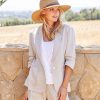 Ruched Sleeve Jacket
