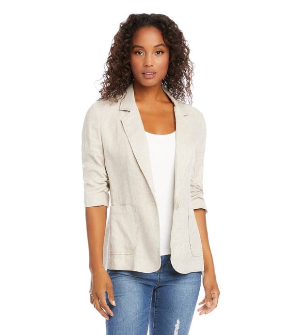 Ruched Sleeve Jacket - Image 2