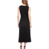 Sleeveless Faux Wrap Midi Dress - Image 5