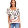 Puff Sleeve Square Neck Top - Image 2