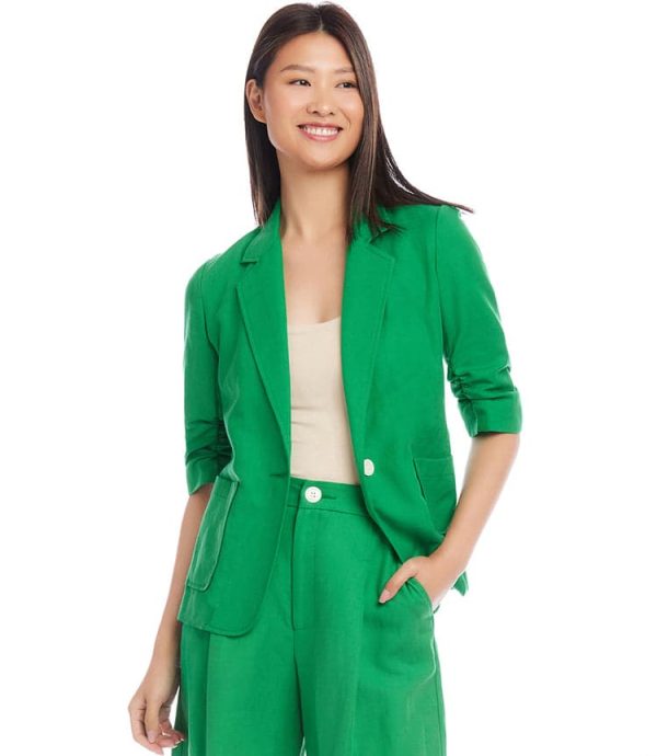 Ruched Sleeve Jacket - Image 2