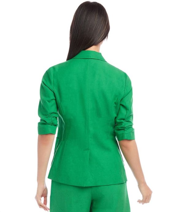 Ruched Sleeve Jacket - Image 4