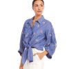 Embellished Tie Front Top - Image 4