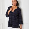 3/4 Sleeve Embroidered Tunic
