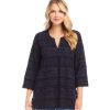 3/4 Sleeve Embroidered Tunic - Image 3
