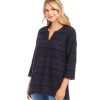 3/4 Sleeve Embroidered Tunic - Image 4