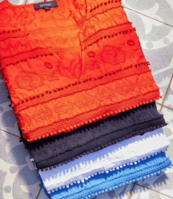 3/4 Sleeve Embroidered Tunic - Image 7