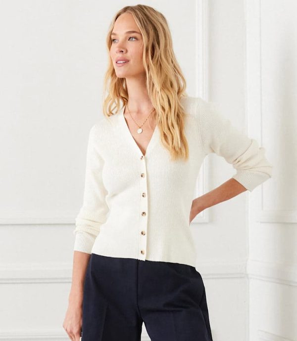 Ribbed Cardigan Sweater - Image 6