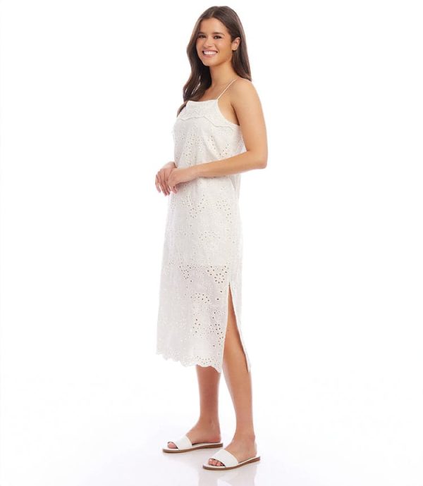 Eyelet Midi Dress - Image 3