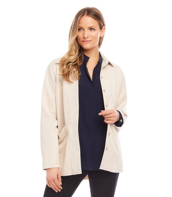 Faux Suede Shirt Jacket - Image 2