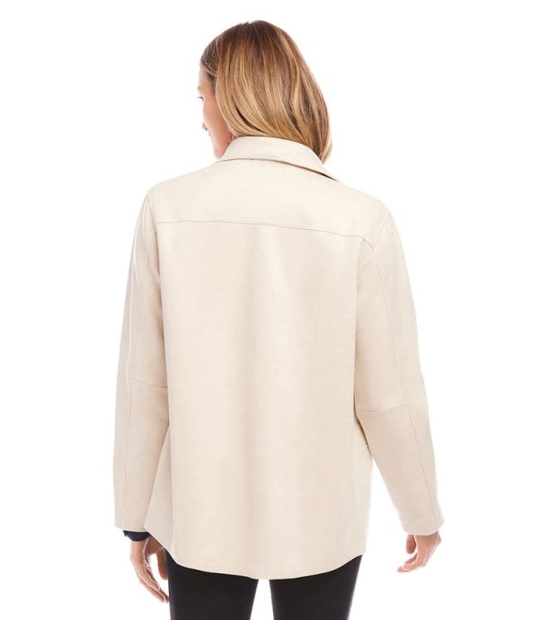 Faux Suede Shirt Jacket - Image 4