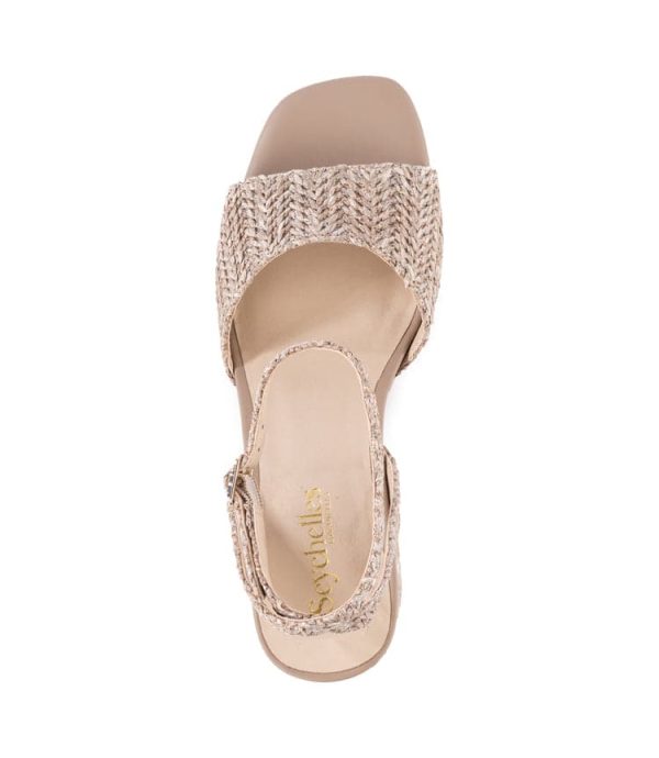 Simple Pleasures Raffia Heel Sandals - Image 2