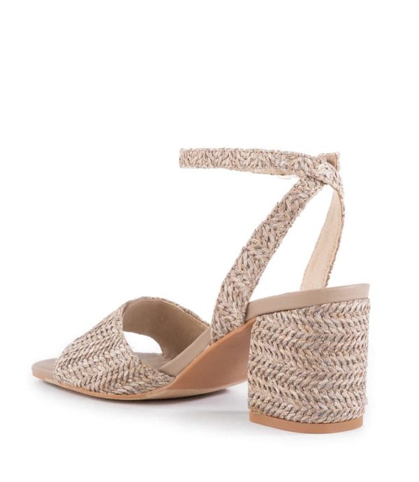Simple Pleasures Raffia Heel Sandals - Image 4