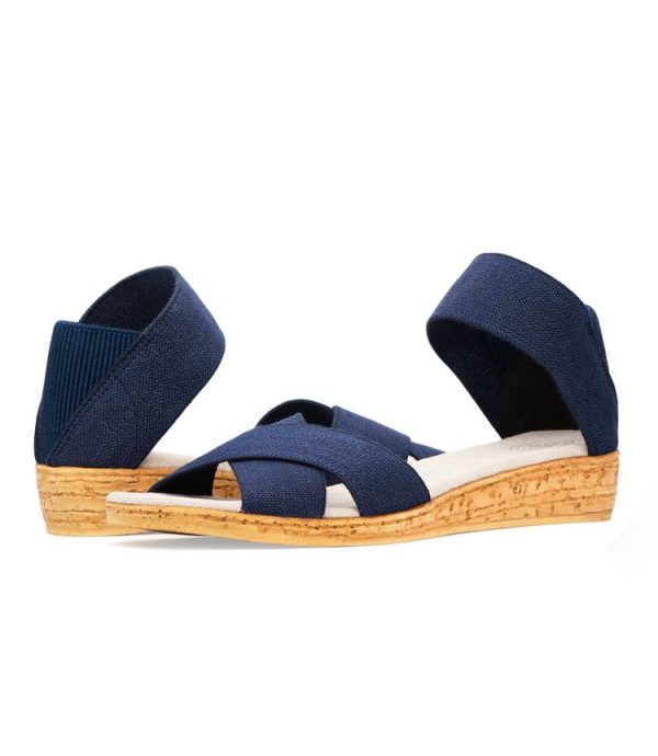 Peachtree Wedge Linen Sandals - Image 2