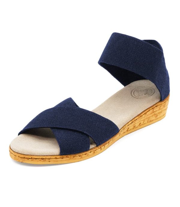 Peachtree Wedge Linen Sandals - Image 3