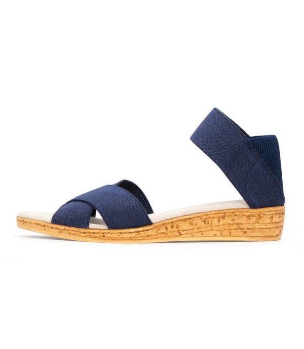 Peachtree Wedge Linen Sandals - Image 5