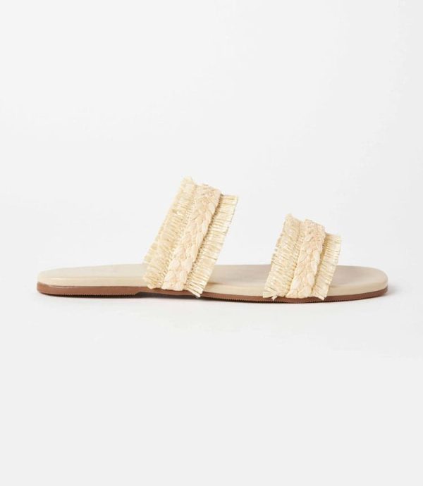 Frayed Double Band Sandals - Image 3