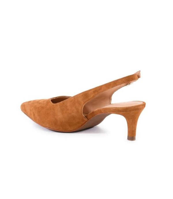 Slingback Stacked High Heels - Image 4