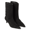 Pointed Toe Suede Booties - Image 2