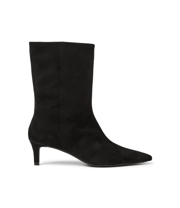 Pointed Toe Suede Booties - Image 3