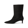 Pointed Toe Suede Booties - Image 5