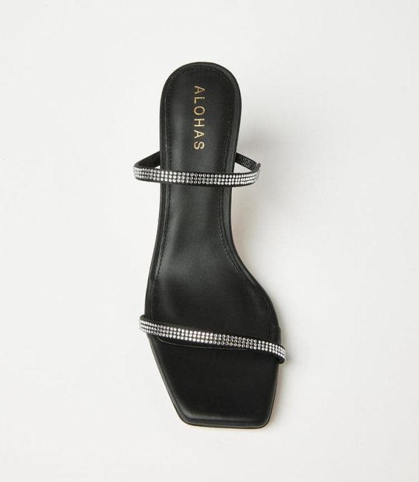 Crystal Leather Sandals - Image 6