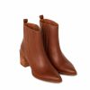 Western Chelsea Leather Booties
