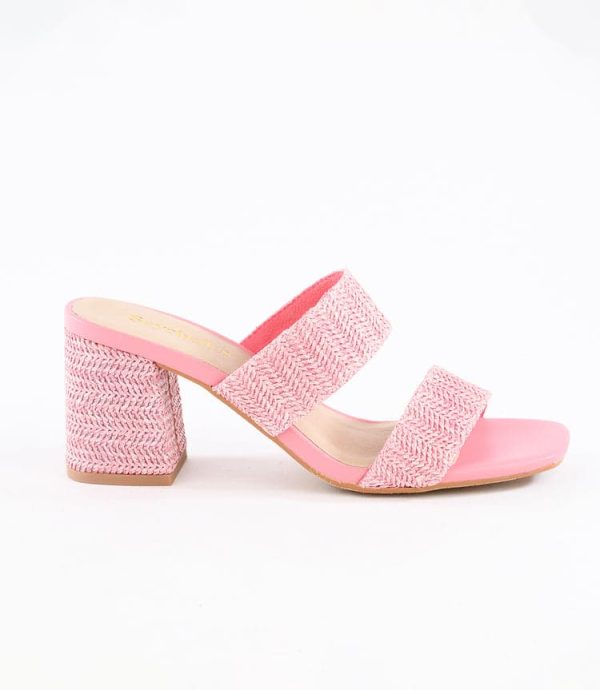 Newport Raffia Strap Heel Sandals - Image 3