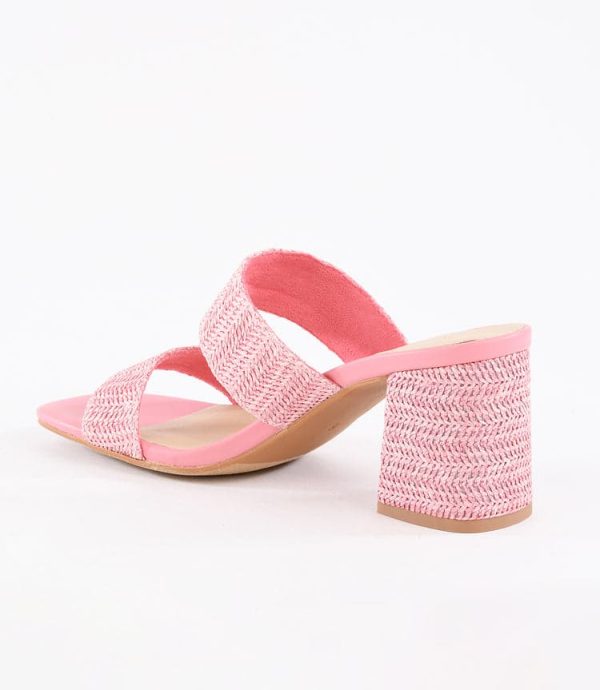 Newport Raffia Strap Heel Sandals - Image 4