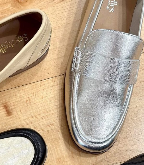 Sooner Or Later Metallic Penny Loafers