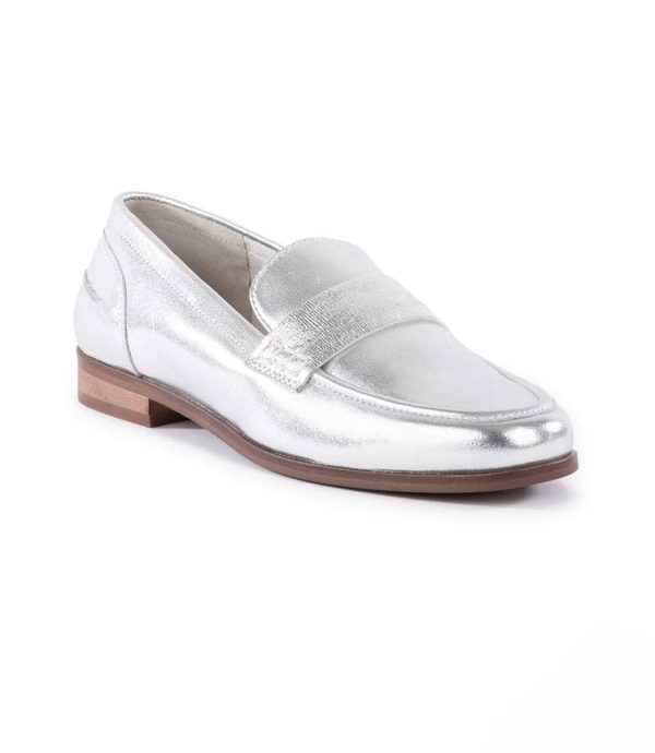 Sooner Or Later Metallic Penny Loafers - Image 2