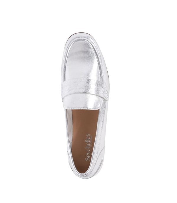 Sooner Or Later Metallic Penny Loafers - Image 3