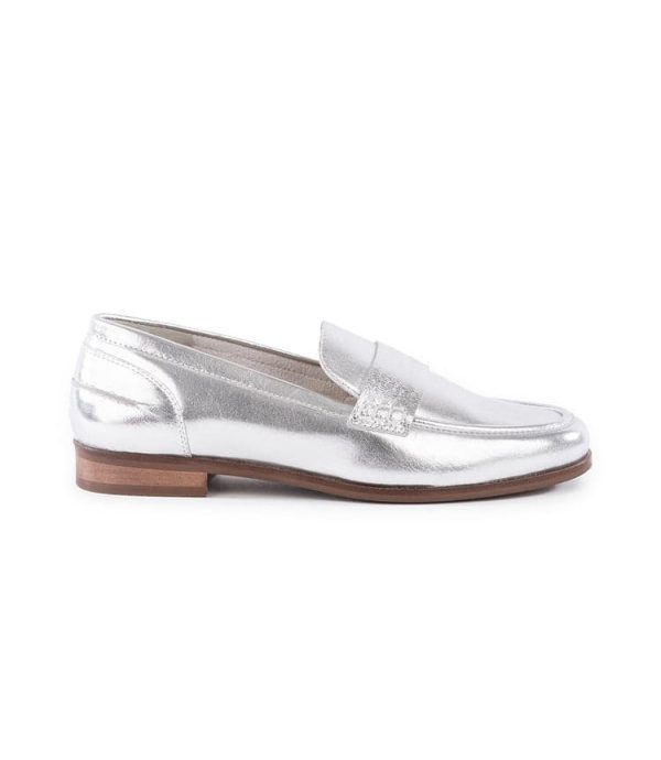 Sooner Or Later Metallic Penny Loafers - Image 4