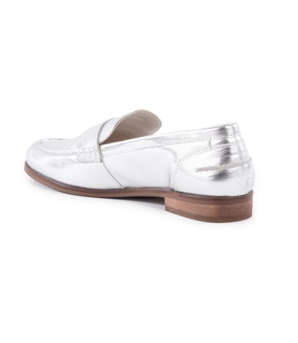 Sooner Or Later Metallic Penny Loafers - Image 5