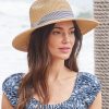 Panama Hat With Striped Band