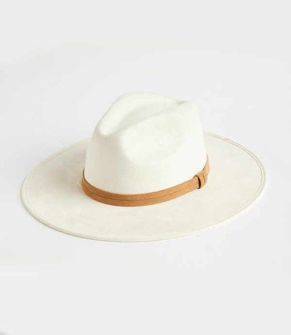 Faux Suede Fedora Hat - Image 3