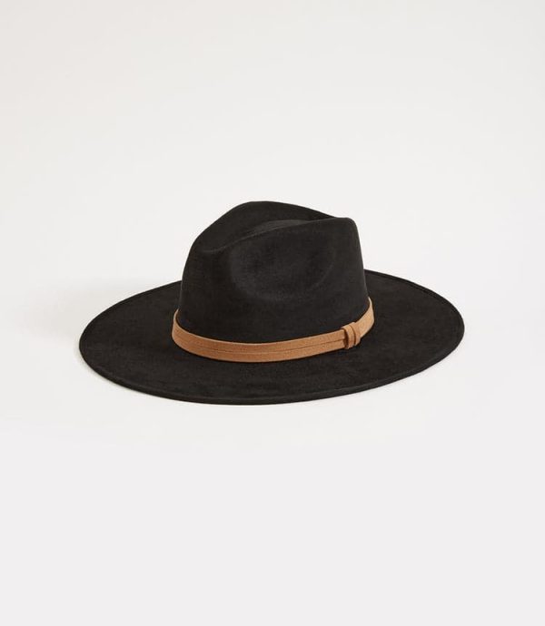 Faux Suede Fedora Hat - Image 4