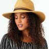 Straw Hat With Leather Tie