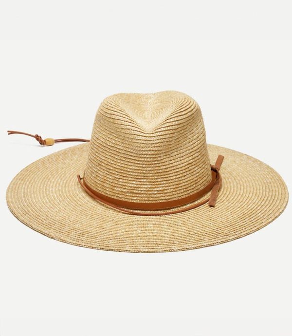 Straw Hat With Leather Tie - Image 2