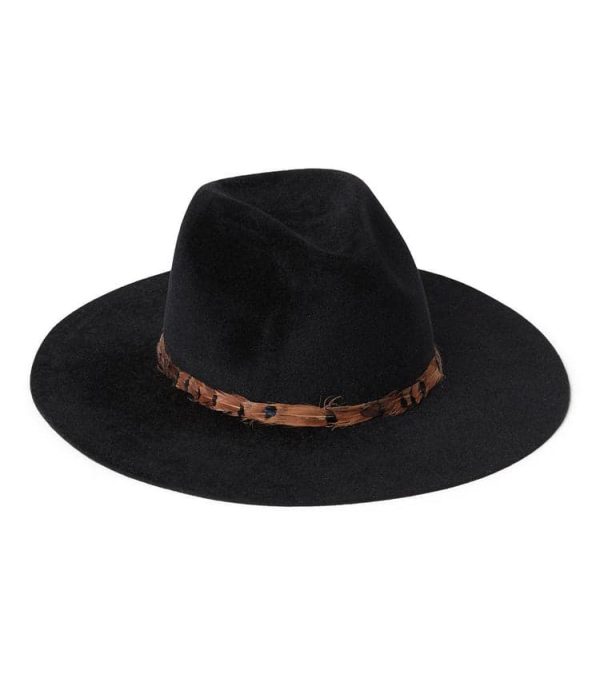 Feather Band Velour Hat - Image 2