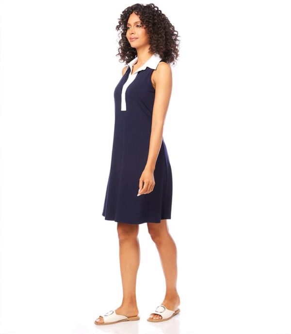 Contrast Placket Dress - Image 3