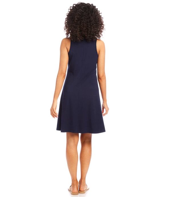 Contrast Placket Dress - Image 4