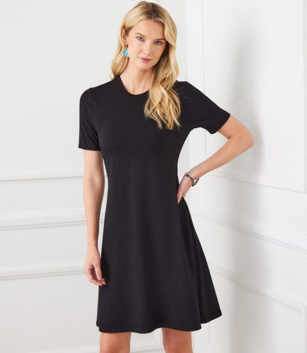 Short Sleeve A-Line Dress