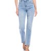 Raw Hem Straight Jeans - Image 2